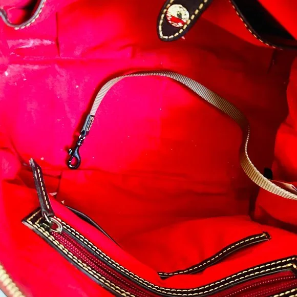 Y2K DOONEY & BOURKE LARGE LEATHER DOCTOR SATCHEL BAG VINTAGE - Picture 13 of 16